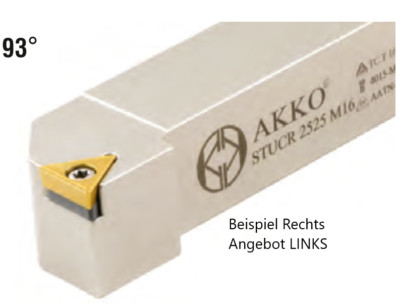 Akko STUCL 0808 E09 Clamp Holder Turning Steel 8x8 for TCMT 0902..