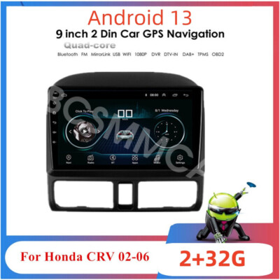 Fit For 2002-2006 Honda CR-V Double Din Car Stereo GPS 2+32G FM