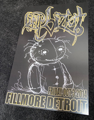 LIMP BISCUIT RARE !!! Detroit Promotional poster 2014