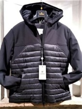 GRIFFAI piumino corto uomo cappuccio nero softshell giaccone giubbetto tg M / 50
