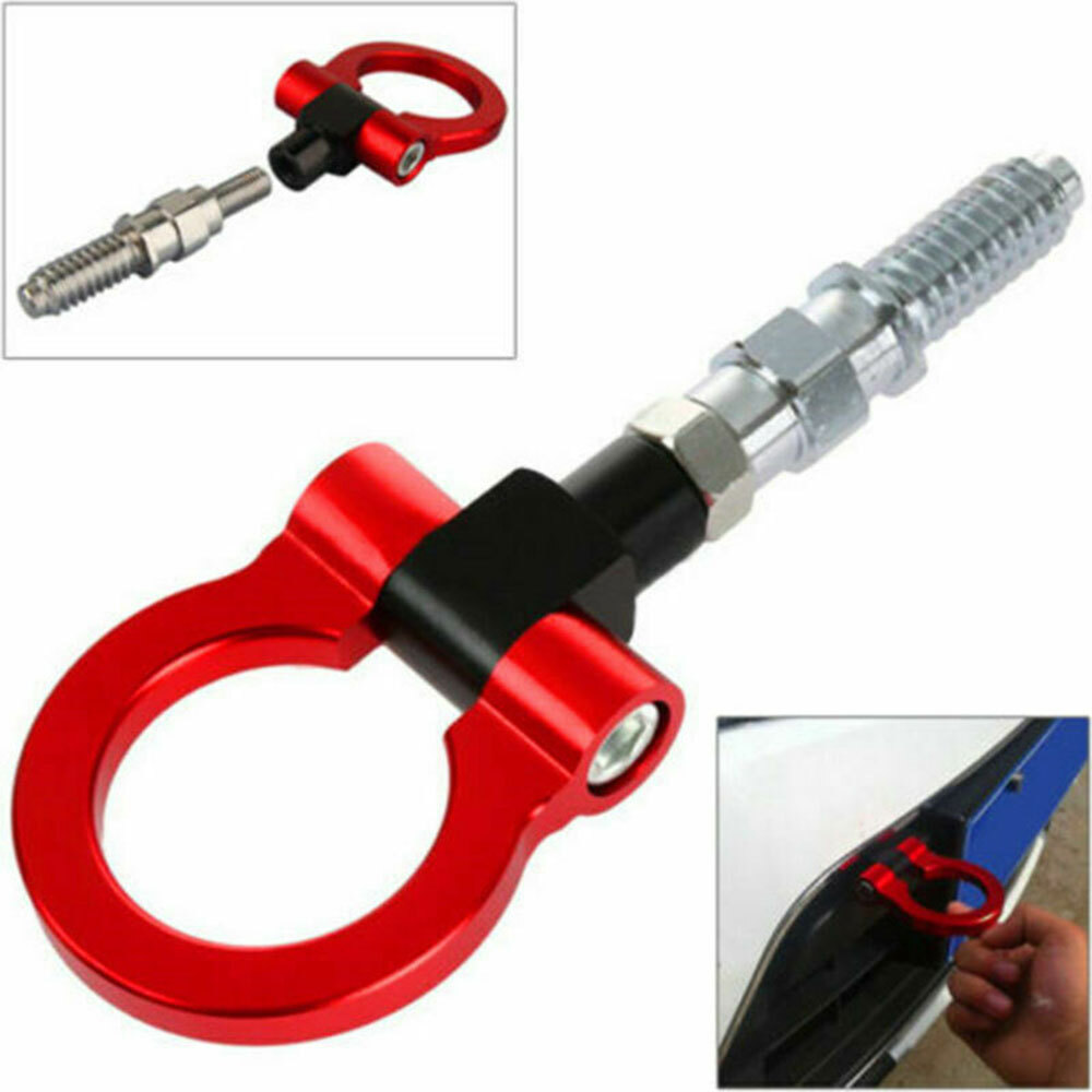 Red Tow Hook Towing Eye Loop Fits For BMW Mini One Cooper S Works R50