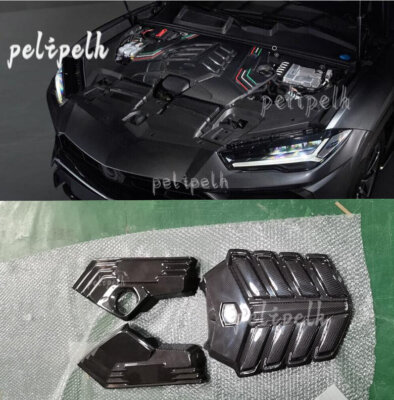 For Lamborghini Urus 2018-22 Dry Carbon Fiber Engine Hood Cover Bay Panels Trims