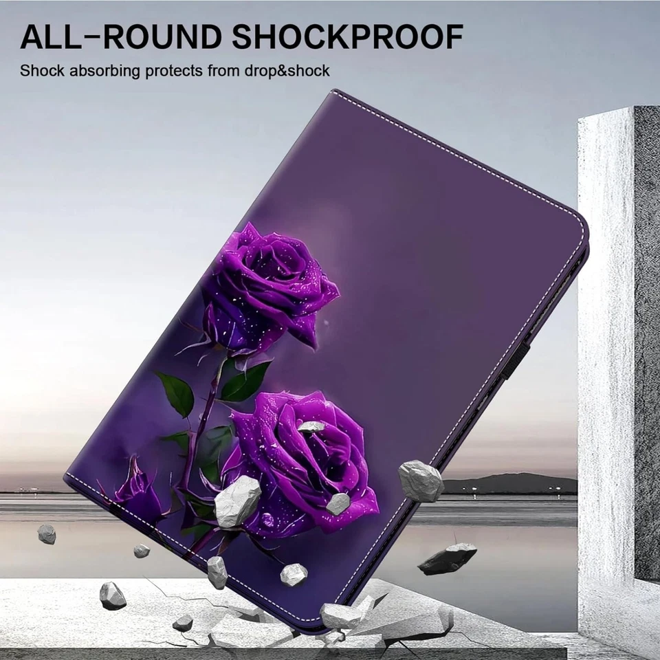 Lenovo Tab P11 2nd Gen Case Smart Cover Gen 2 Tablet 11.5" TB350FU Purple Rose - Image 4 of 4