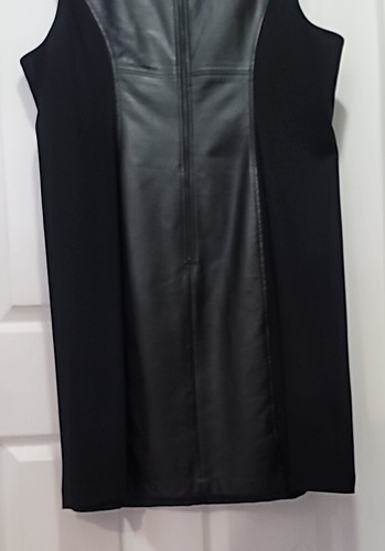 Lane Bryant Dress Womens Size 26 Black Vegan Leather/fabric Dress - Bild 8 von 8