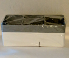 Cosmetic Storage Container Multifunctional 2 Piece Gray White 10" x 4.5"