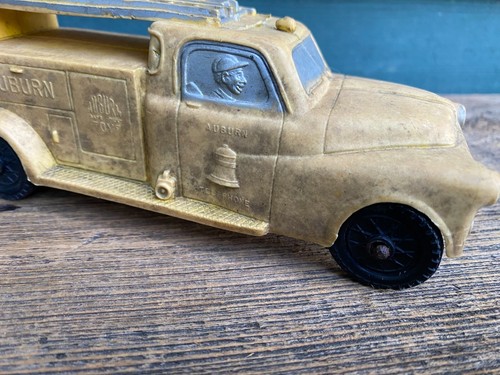 Vintage Red Auburn Rubber Tractor/ Bulldozer and Yellow Telephone Toy Truck - Picture 18 of 24
