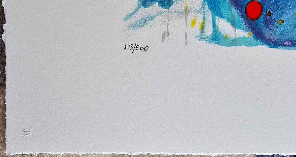 Litografia assinada à mão TOM EVERHART Chillin Snoopy cão PEANUTS quadrinhos arte pop - Imagem 3 de 4