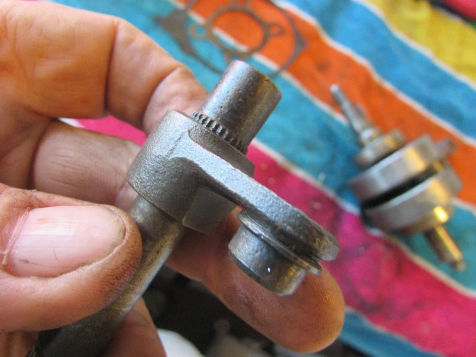 Yamaha MX125 YZ125 1974 palanca de cambios eje de cambio Foto 4 de 4