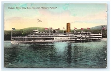 Postcard Hudson River Day Line Steamer Robert Fulton Posted 1935