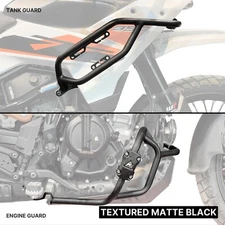 Crash Guard fits 2025 KTM 390 Adventure X/S | Textured Matte Black | Auto Engina