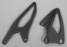 2015-2022 Yamaha R1 Heel Plates - 100% Carbon Fiber