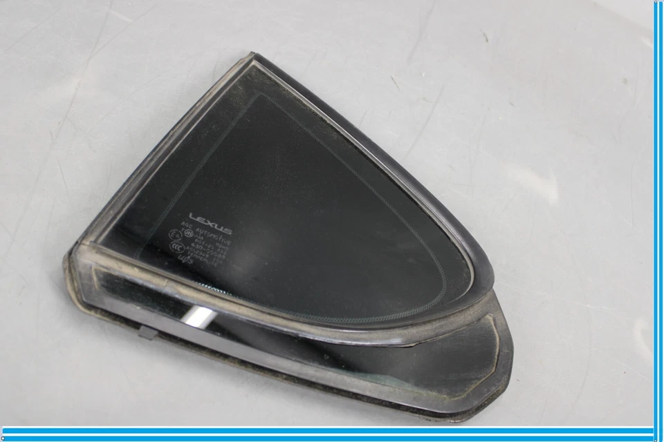 07-17 Lexus LS460 Puerta Trasera Izquierda Lado del Conductor Esquina Cuarto Ventana Vidrio Fabricante Original Foto 2 de 4