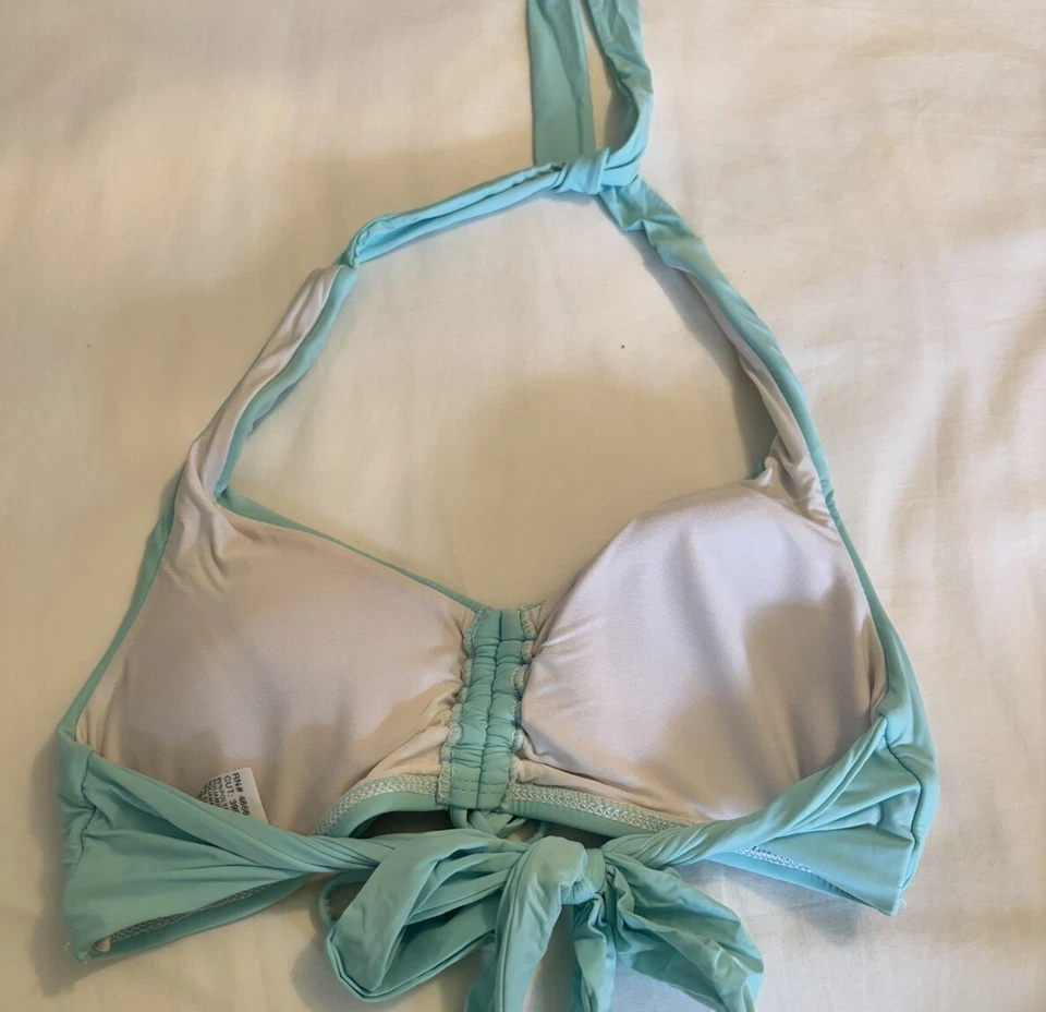 Top de bikini para mujer - Top de natación de bikini con corbata frontal Ella Moss talla XS Foto 3 de 4