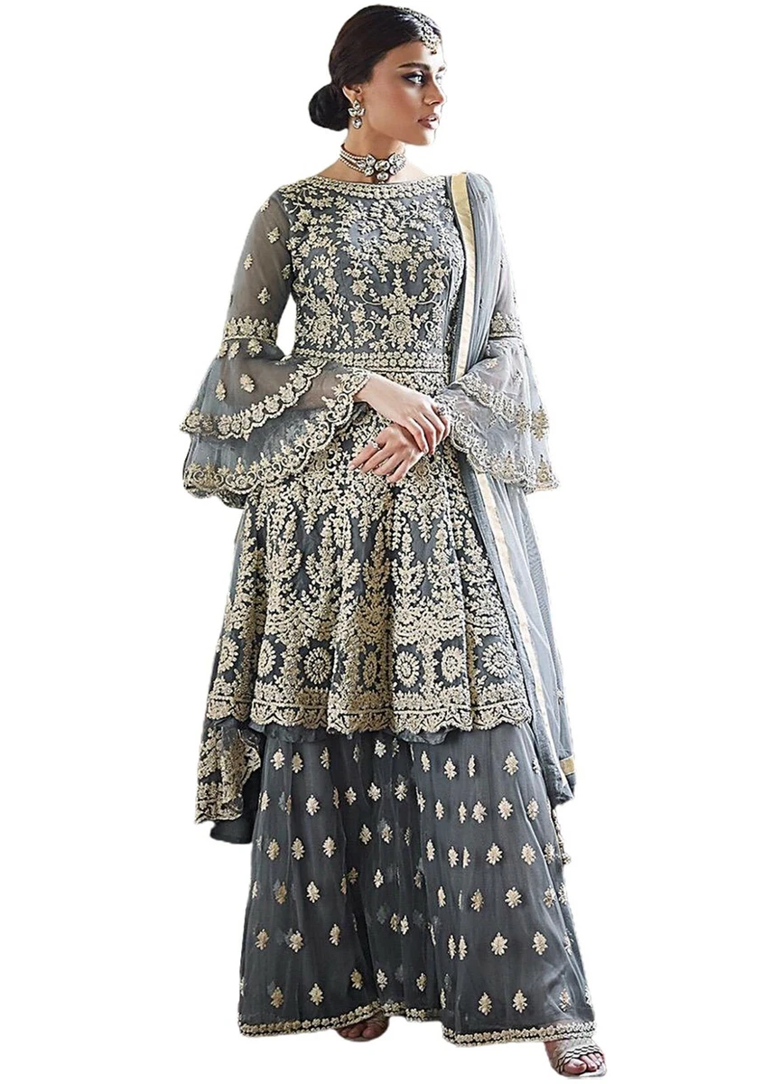 Indian Wedding Salwar Kameez Pakistani Designer Palazzo Suit