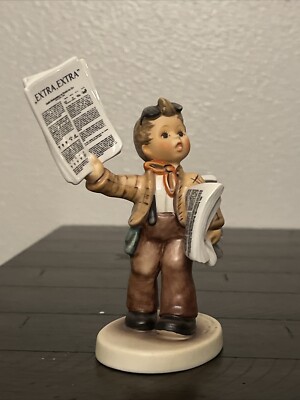 HUMMEL GOEBEL EXTRA EXTRA 4.5 INCH TALL 2002 FIGURINE HUM 2113
