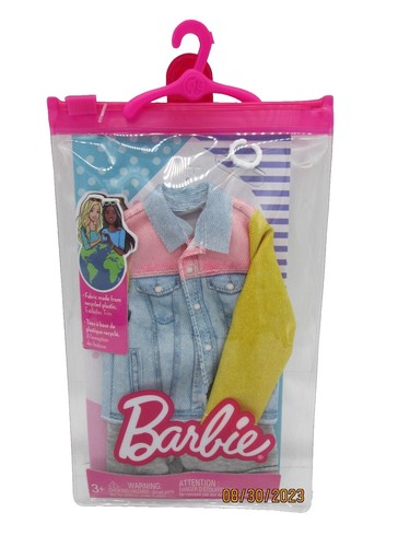 VINTAGE 90'S GENUINE MATTEL BARBIE CLOTHES DRESSES, SKIRT, TOP