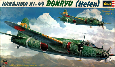 REVELL 1/72 NAKAJIMA Ki-49 DONRYU HELEN HEAVY BOMBER WW2 IJAAF KIT