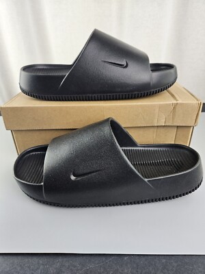 NEW Nike CALM SLIDE Slides Slip Ons Women's Size 11 Black