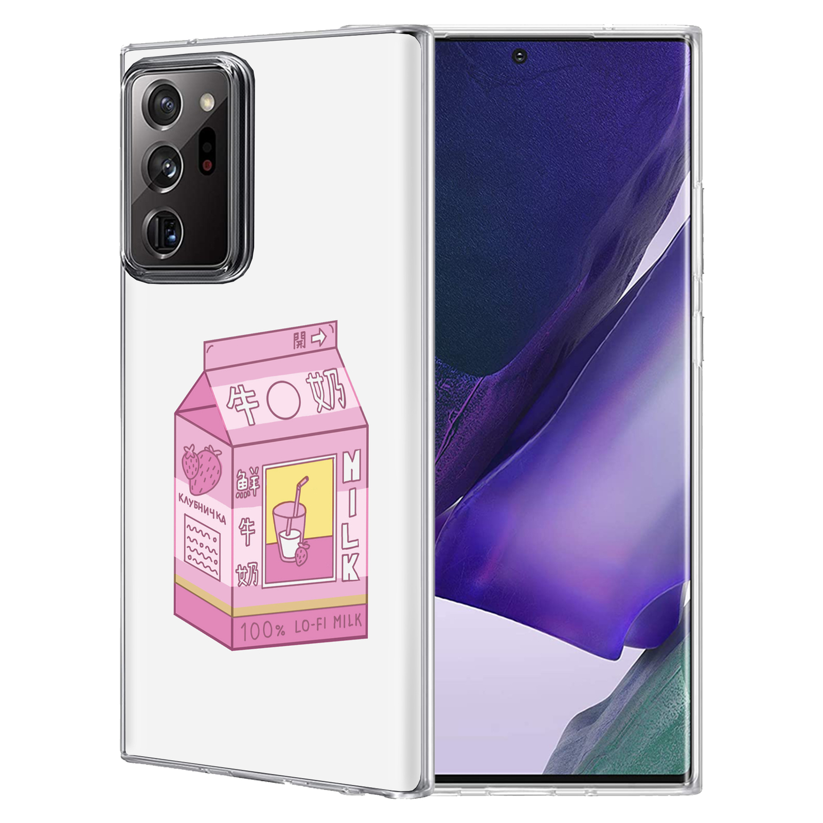 Phone Case for Samsung Galaxy Note 20 Ultra 5G,2020,Lo Fi Milk Print-image