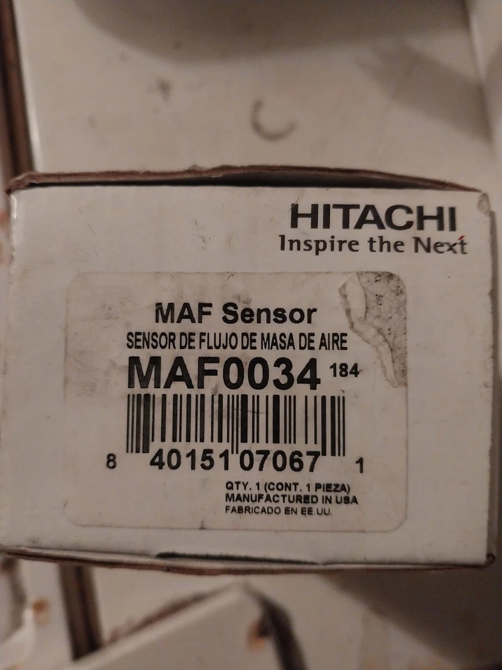 Sensor de flujo de masa de aire delantero Hitachi MAF0034 Foto 2 de 4