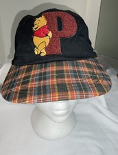 Vtg Disney Winnie The Pooh Baseball Cap Child Hat Plaid