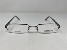 Marcolin National MELEOSE Col.776 51-18-135 Brown Half Rim Eyeglasses Frame Z61