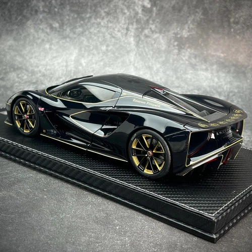1/18 Diecast Lotus Evija Fittipaldi Edition Open Close Automodell schwarz mit Lackierung - Bild 5 von 13