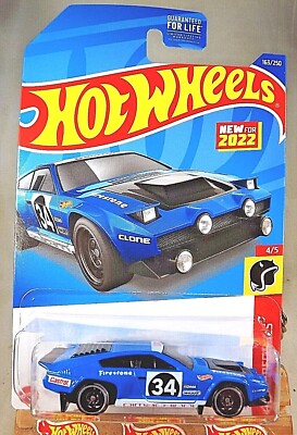 2022 Hot Wheels #163 HW Daredevils 4/5 DIMACHINNI VELOCE Blue w/Black DD8 Spokes
