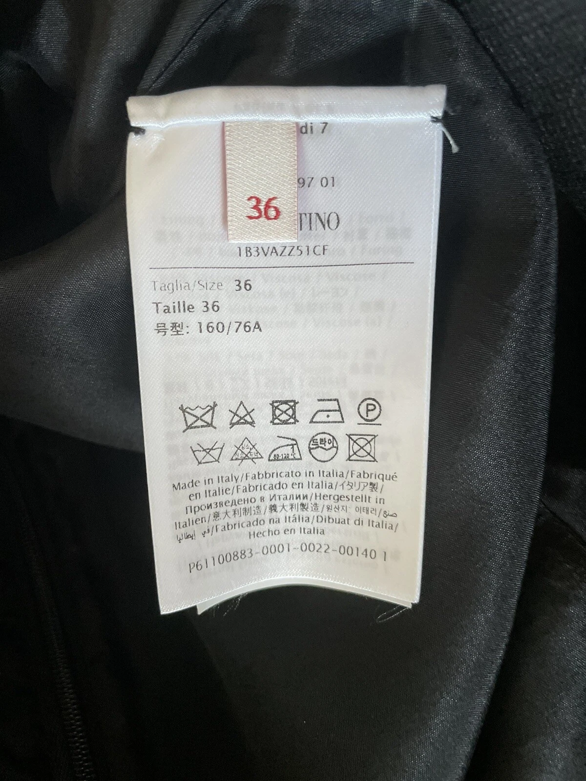 Mini abito couture in crepe impreziosito da fiocco Valentino $3700 nuovo con etichette IT 36