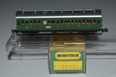 N Scale Minitrix 51305900 Deutchbahn Passenger Third Class Coach C55384