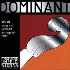 Dominant 1/2 Violin String Set - Medium with Steel Ball End E