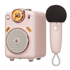 Fairy-Ok Retro Mini Karaoke Speaker with Microphone Karaoke Function with Voice