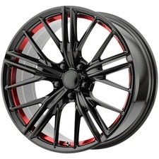 Performance Replicas Pr194 Zl1 20x9 5x120 30 Blackred Stripe Wheel Rim 20 Inch