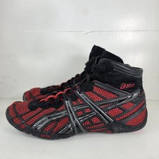 Asics Dan Gable Ultimate 2 Wrestling Shoes J900Y Sz 12.5 Red /Black Rare VTG