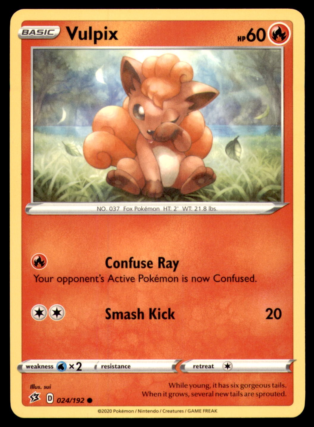 Vulpix 024/192 Rebel Clash 2020 sui