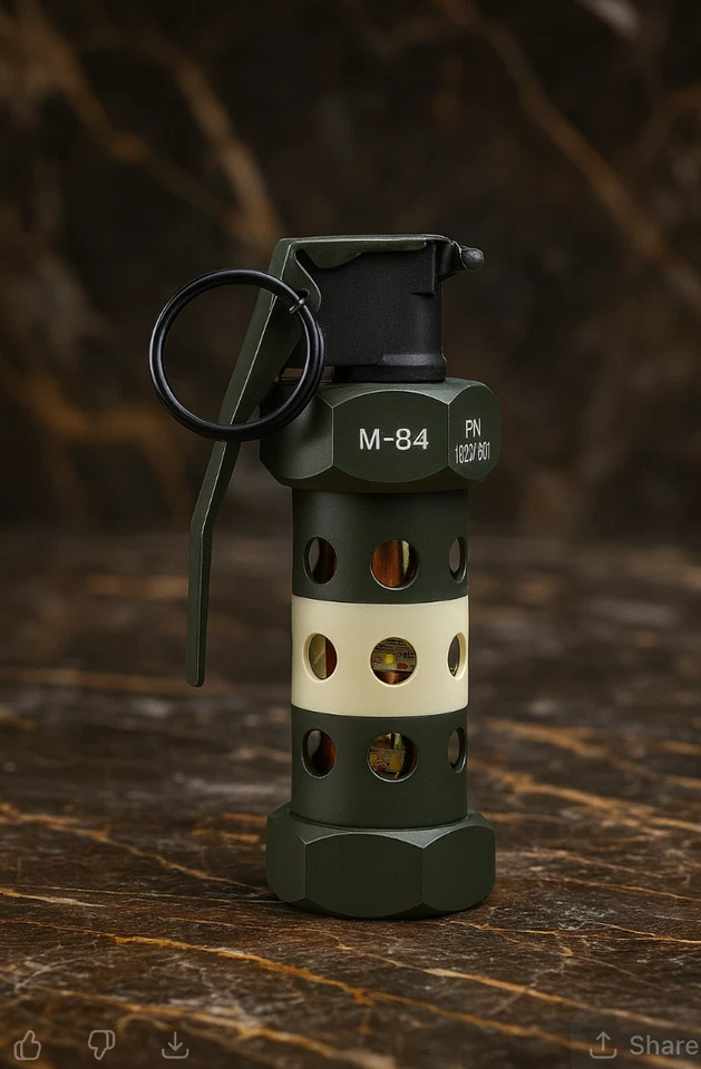 Inert M84 Stun Flashbang Grenade Replica 1:1 Prop Training Model - Image 3 of 3