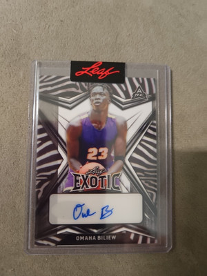OMAHA BILIEW 2022 LEAF EXOTIC ARC RC AUTO 1/1 NBA PROSPECT MINT CHEAPEST ON EBAY