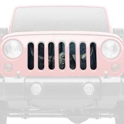 For Jeep Wrangler 18-24 Dirty Acres 1-Pc Valhalla Style Perforated Main Grille