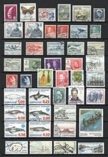 GROENLAND timbres oblitérés (H)