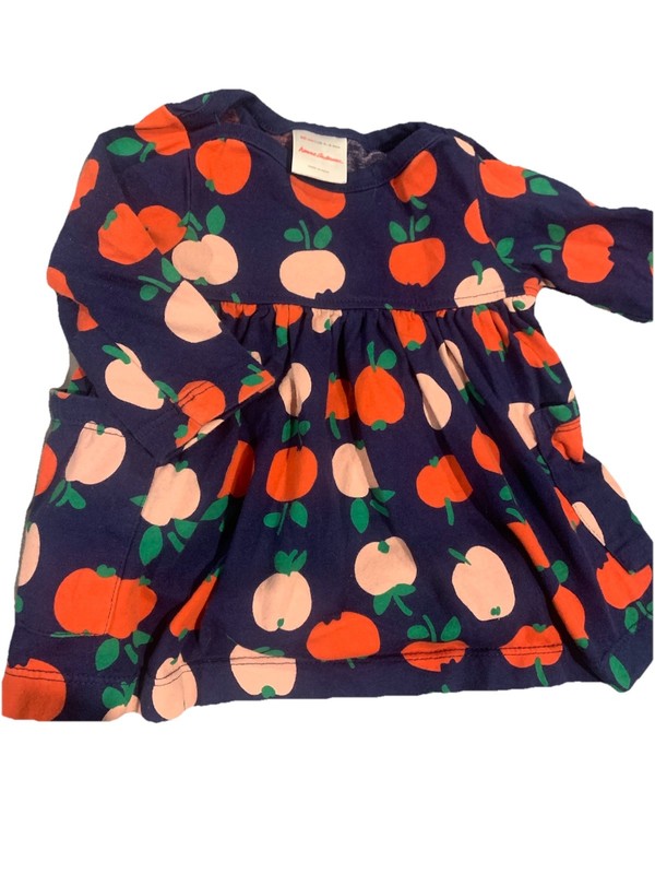Hanna Andersson Baby Girl Apples Dress Long Sleeve