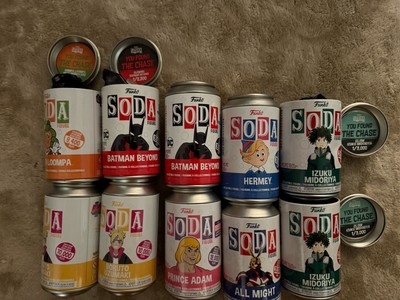 Funko Soda Chase Lot!! !! 10 Sodas!! 5 Chases!! All Might Chase Missing Pog