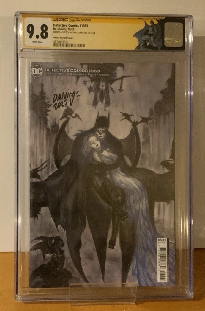 Detective Comics #1063 Yoshitaka Amano 1:25 Ratio SIGNED by Dani