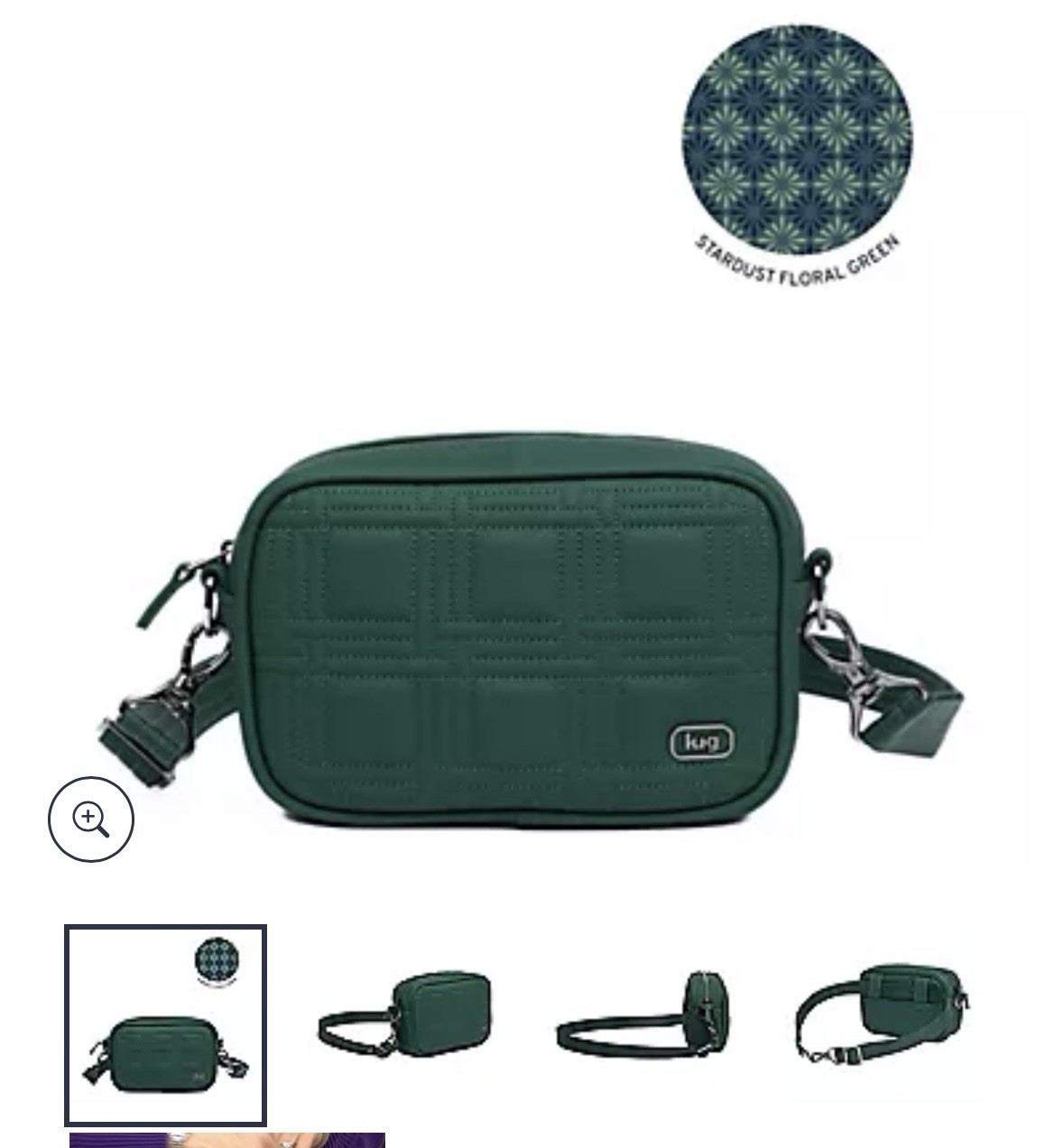 NEW Lug Mingle Matte Luxe VL Wicked Green Multi-Wear Adjustable Purse