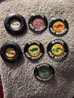 7 Vintage Hot Wheels Metal Plastic Buttons Maverick Strip Teaser Torero Mantis