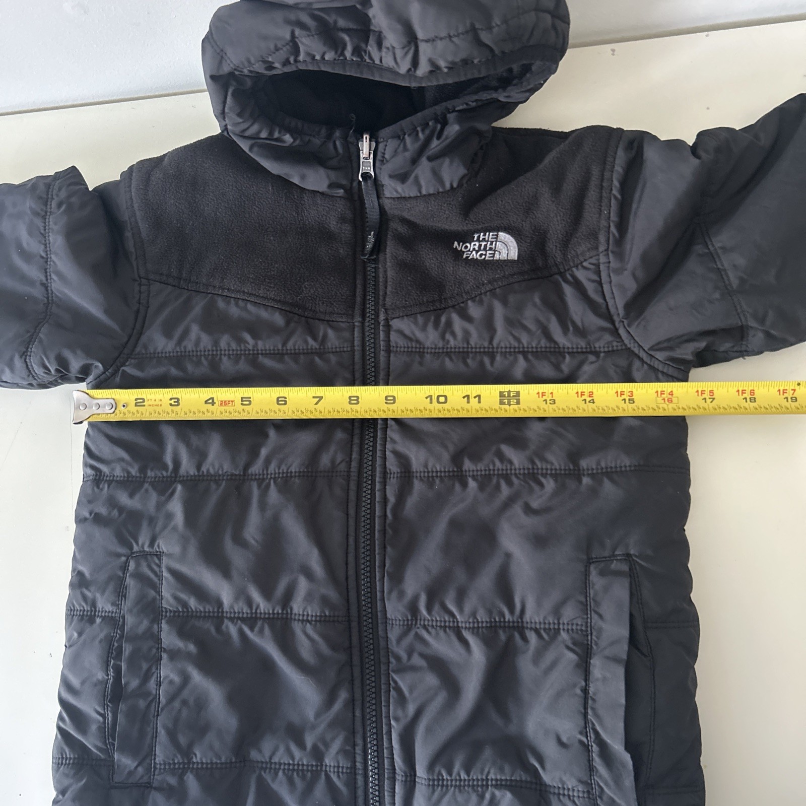 The North Face Kids Jacket Reversible Hooded Puffer Jacket Black Large thumbnail 9