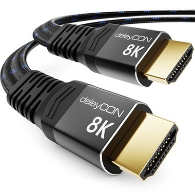 10m 8K UHD HDMI 2.1 Flachkabel HDR ARC Dolby 48Gbit/s 8K@60Hz 4K@144Hz 2K@240Hz