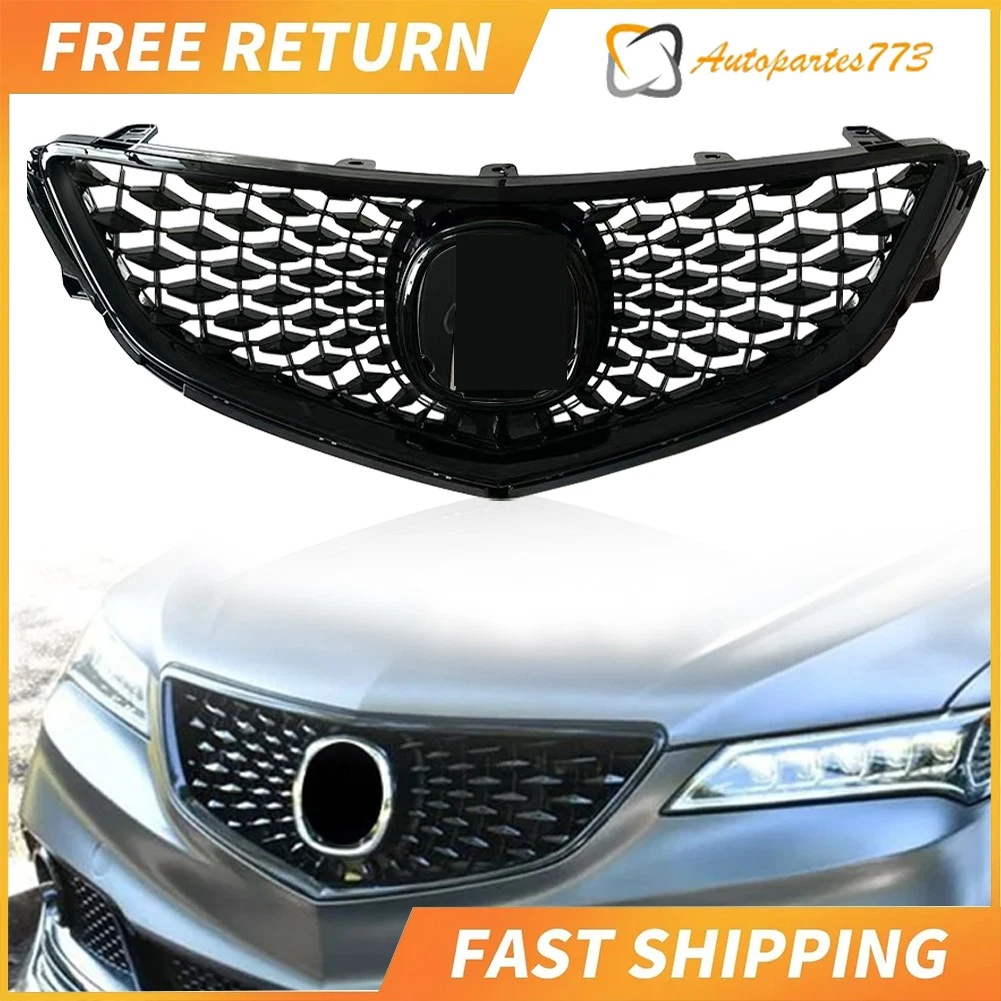 2018 Acura TLX style FIT to 2015-2017 model Acura TLX with emblem Chrome / black