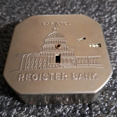 Vintage “CAPITOL REGISTER “ Dime Coin BANK  U.S. Capitol Washington D.C.