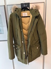 WOOLRICH ARCTIC PARKA 14 Jahre OLIV 4 Taschen, abnehmbarem Pelz NP 550EUR  NEUw