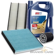 ATEC INSPEKTIONSPAKET FILTERSATZA+5L EUROLUB 5W-30 FÜR MAZDA 6 GG GH GY 1.8 2.0